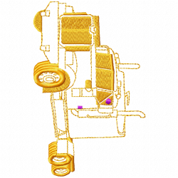 Truck Embroidery Design 3 Truck Embroidery Design 3